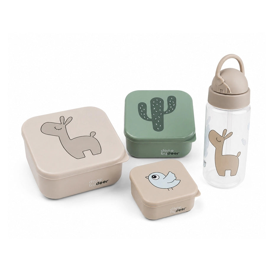 Done By Deer Smart Snack Set Lalee (Sand)