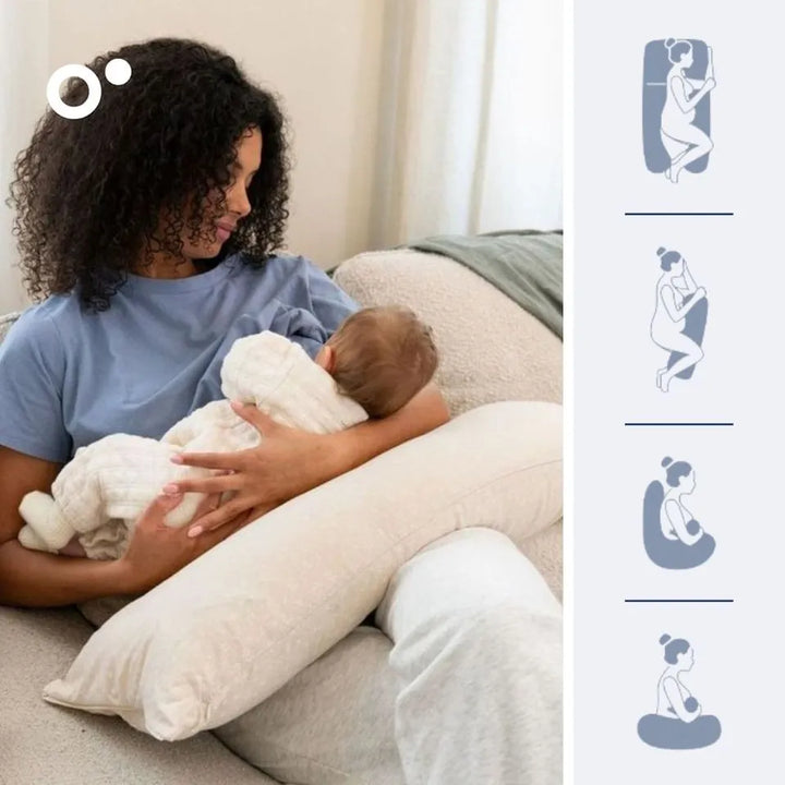 Doomoo Maxxy Mini Pregnancy Pillow Flowers Sand XXL