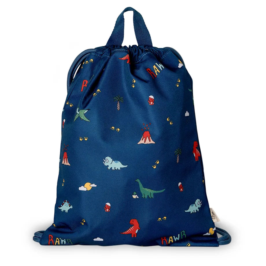 Citron Drawstring Wet Bag (Blue Dino)