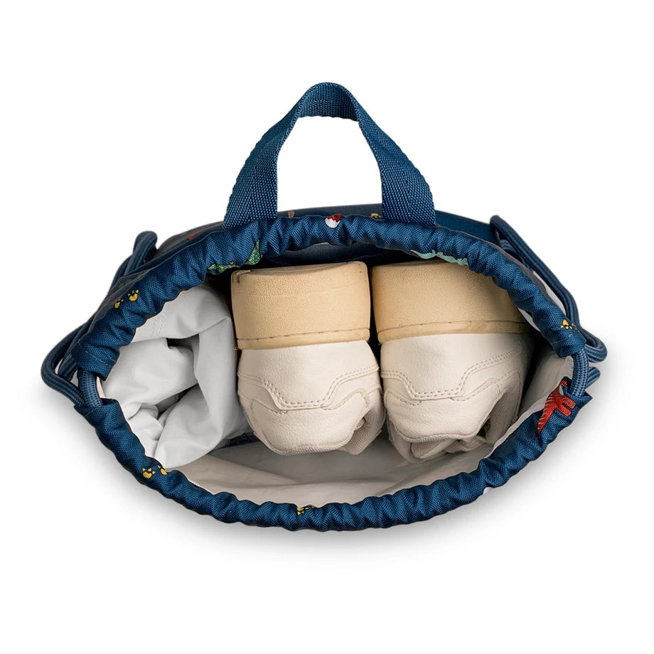 Citron Drawstring Wet Bag (Blue Dino)