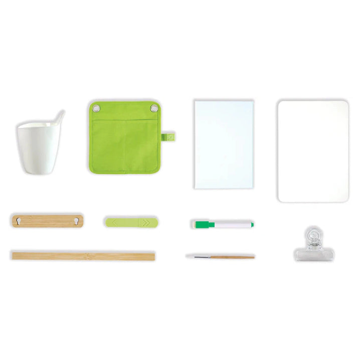 Hape Portable & Eco Friendly Bamboo Easel Arts & Crafts (14 pcs)