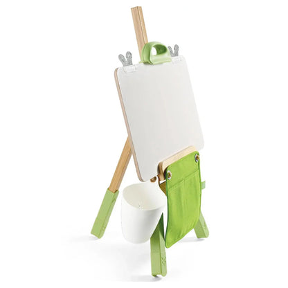 Hape Portable & Eco Friendly Bamboo Easel Arts & Crafts (14 pcs)