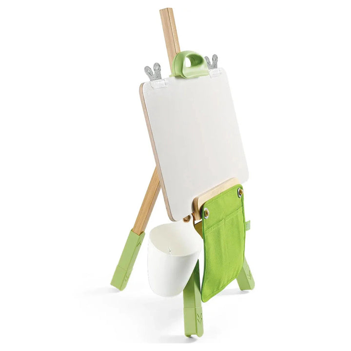 Hape Portable & Eco Friendly Bamboo Easel Arts & Crafts (14 pcs)