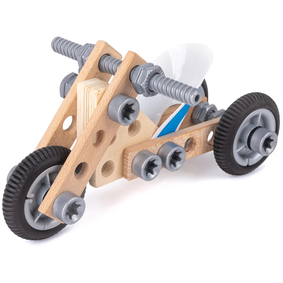 مجموعة الدراجات النارية من Hape Build 'n' Drive مجموعة الدراجات النارية من Hape Build 'n' Drive