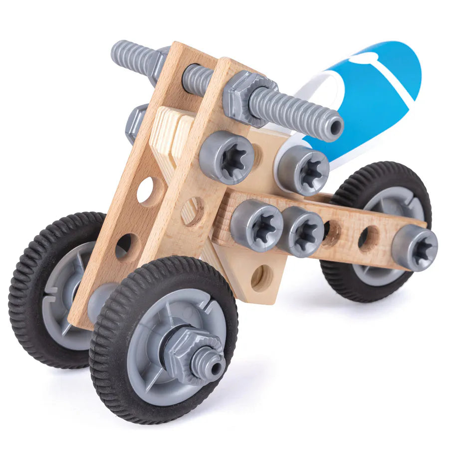 مجموعة الدراجات النارية من Hape Build 'n' Drive مجموعة الدراجات النارية من Hape Build 'n' Drive