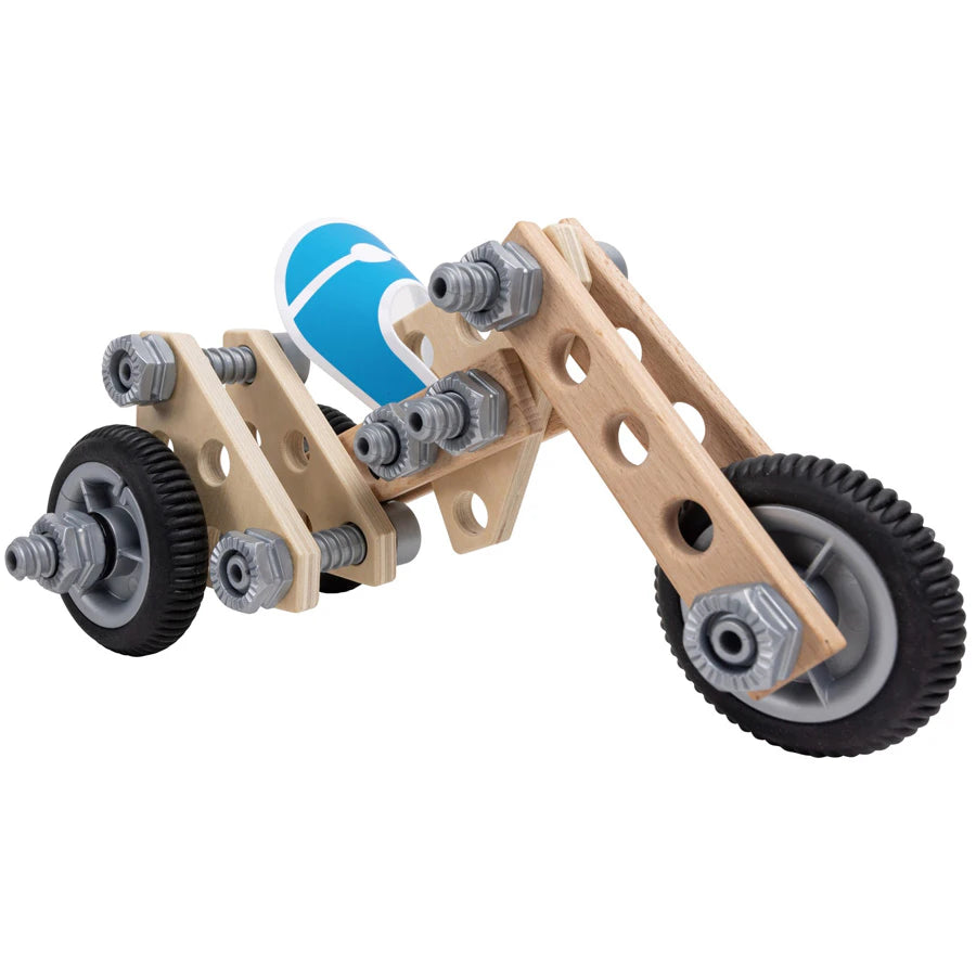 مجموعة الدراجات النارية من Hape Build 'n' Drive مجموعة الدراجات النارية من Hape Build 'n' Drive