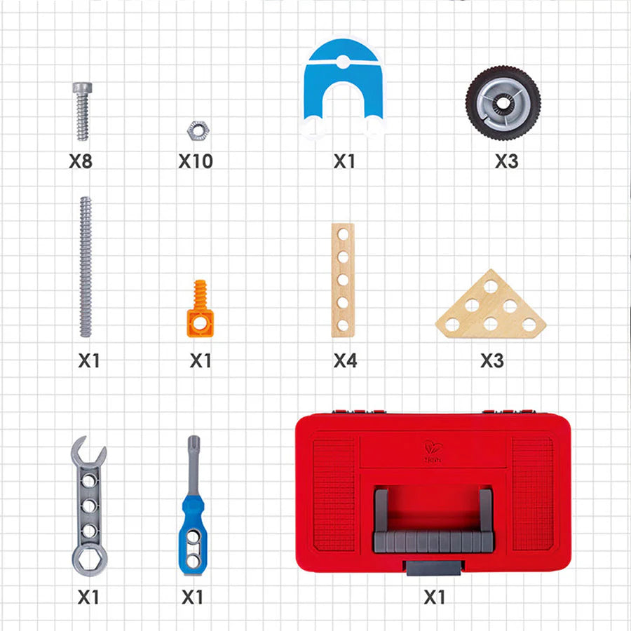 مجموعة الدراجات النارية من Hape Build 'n' Drive مجموعة الدراجات النارية من Hape Build 'n' Drive