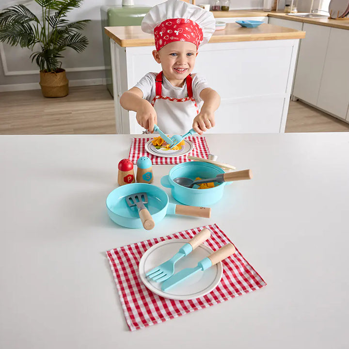 Hape Little Chef Cooking & Serve Play Set