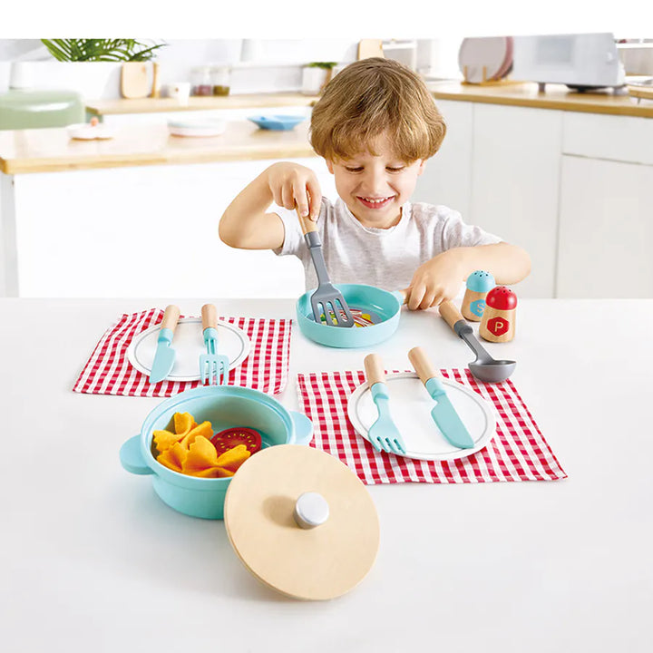 Hape Little Chef Cooking & Serve Play Set