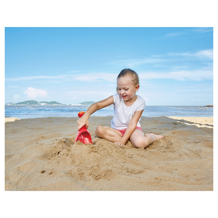 Hape Rain Shovel Sand & Beach Toy  (Red)