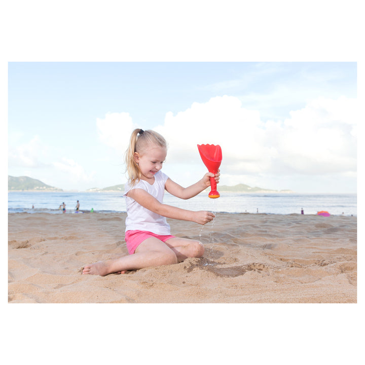 Hape Rain Shovel Sand & Beach Toy  (Red)
