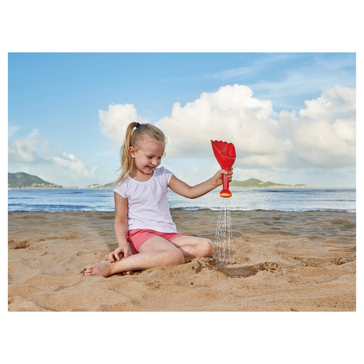 Hape Rain Shovel Sand & Beach Toy  (Red)