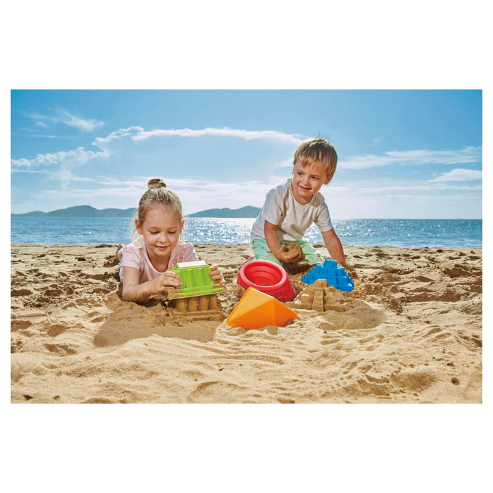Hape Mayan Pyramid  Sand & Beach Toy (Blue)