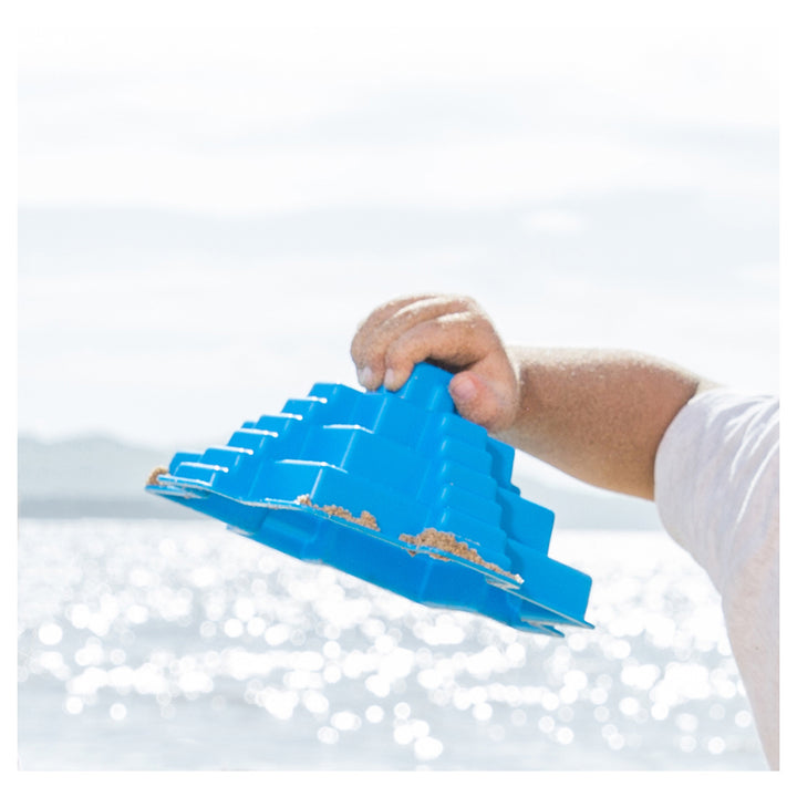 Hape Mayan Pyramid  Sand & Beach Toy (Blue)