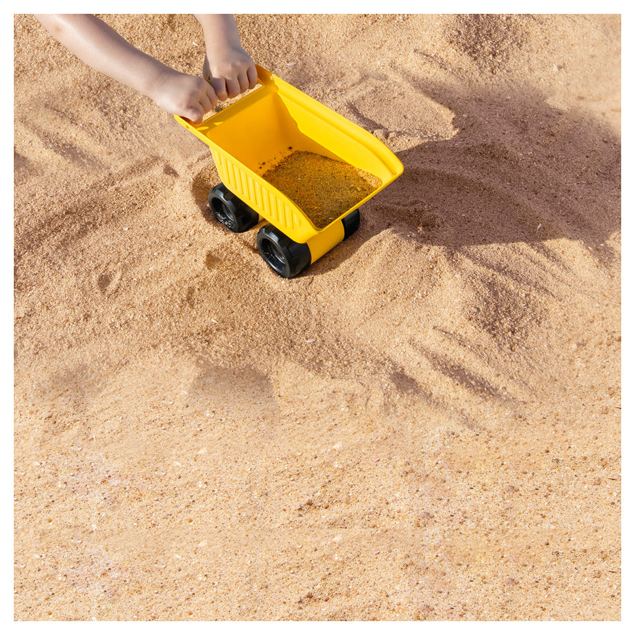 Hape Mighty Dump Truck Sand & Beach Toys (Yellow)