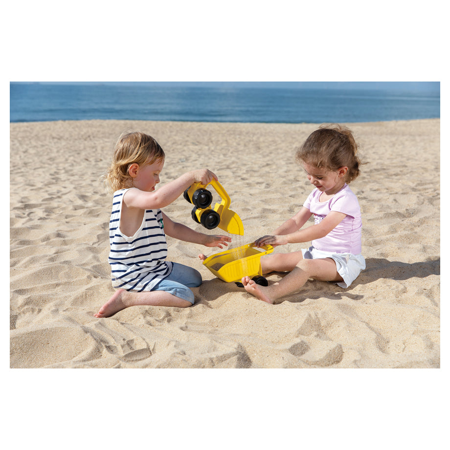 Hape Mighty Dump Truck Sand & Beach Toys (Yellow)