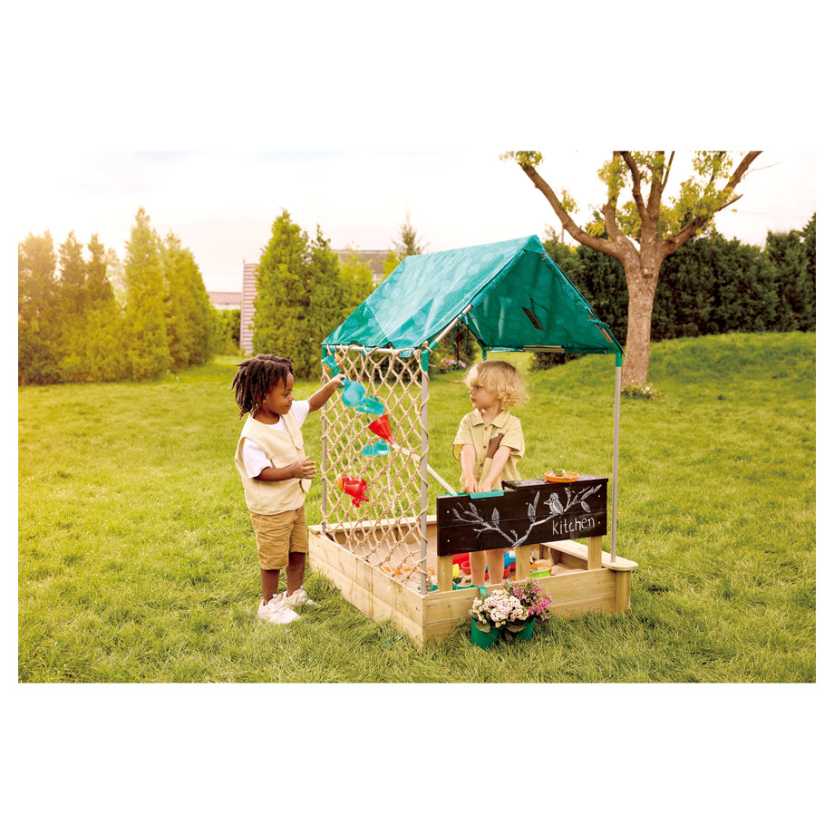 Hape Sandbox Cabana Kit 4-in-1 Outdoor Playset