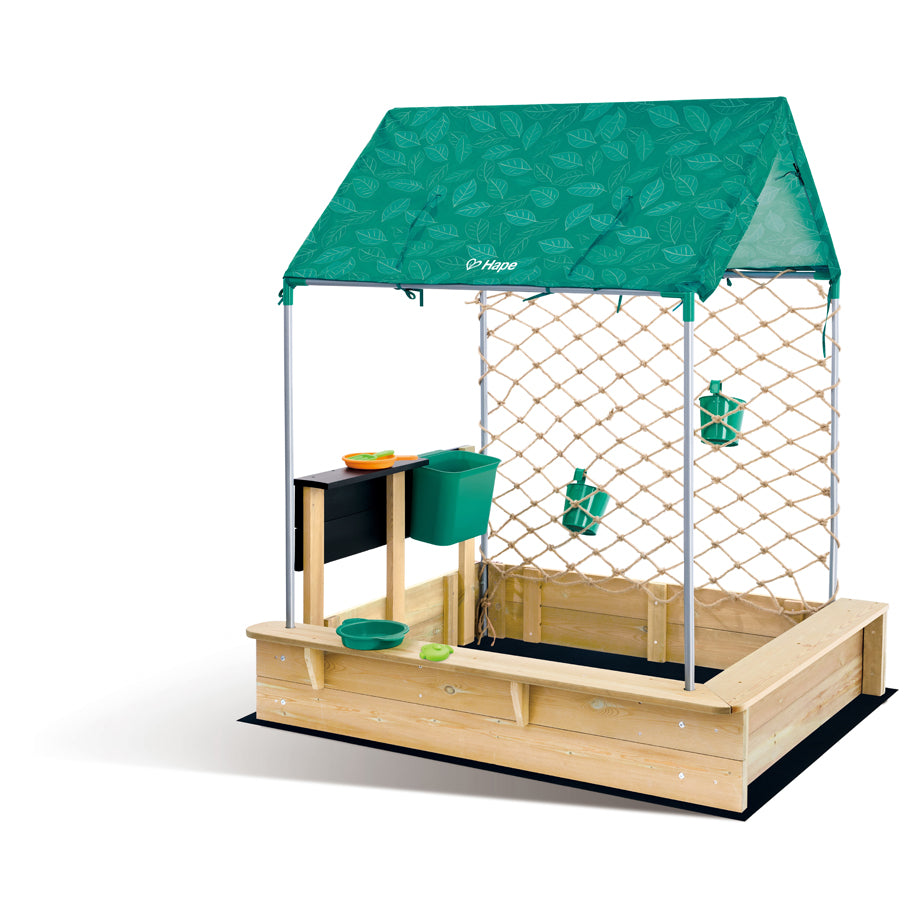 Hape Sandbox Cabana Kit 4-in-1 Outdoor Playset