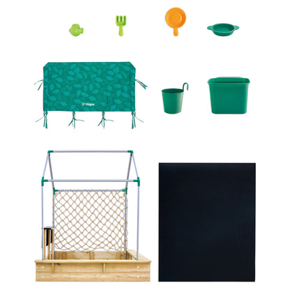 Hape Sandbox Cabana Kit 4-in-1 Outdoor Playset