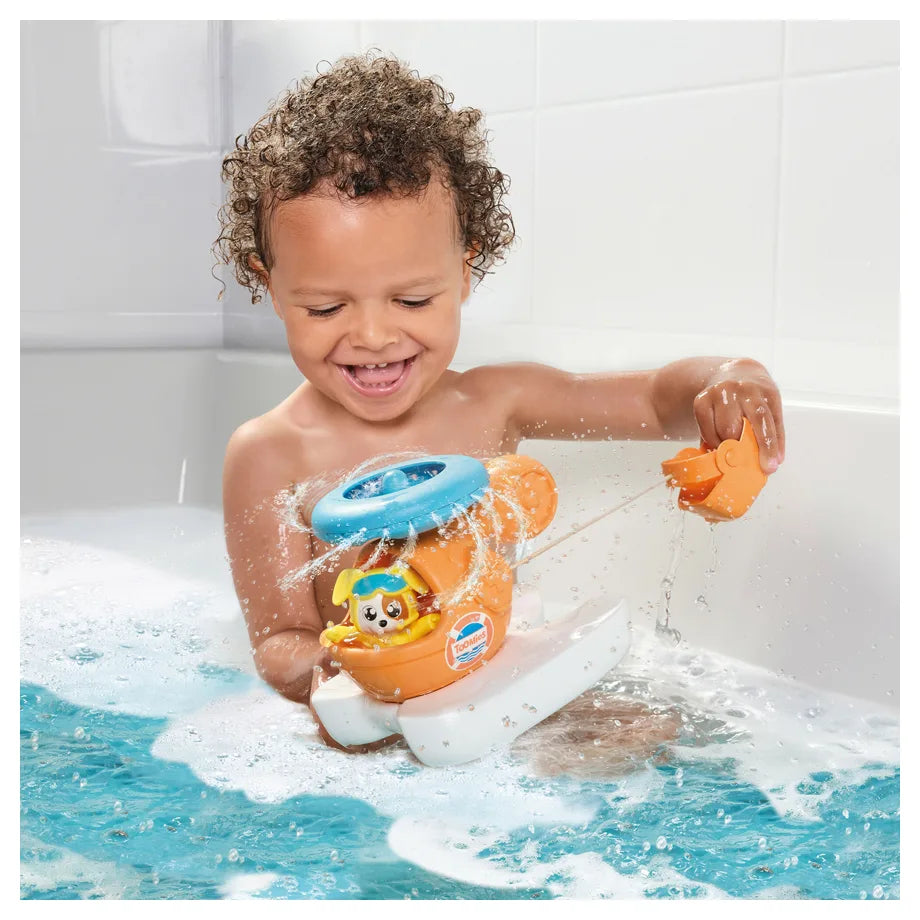 Tomy Toomies Splash & Rescue Helicopter Bath Toy (Orange)