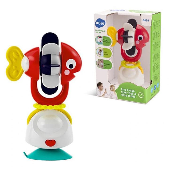 Hola Toys 2-In-1 High Chair Toys & Baby Rattle V3