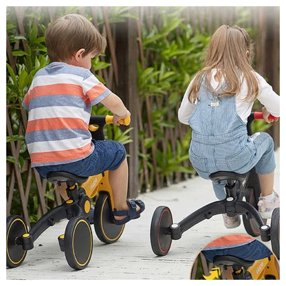 Hape Double-fun Transforming Rider Balance Bike & Tricycle 18M+ (Yellow)
