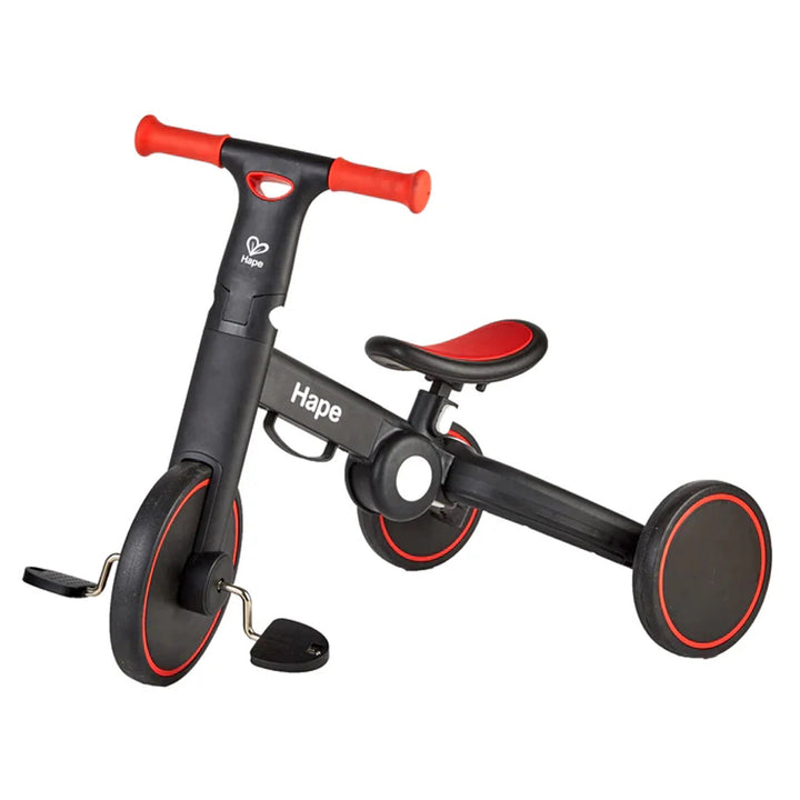 Hape Double-fun Transforming Rider Balance Bike & Tricycle 18M+ (Red)