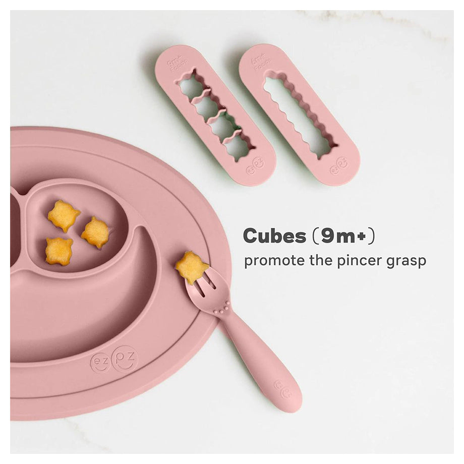 ezpz Baby Led Weaning Food Cutters (Blush)