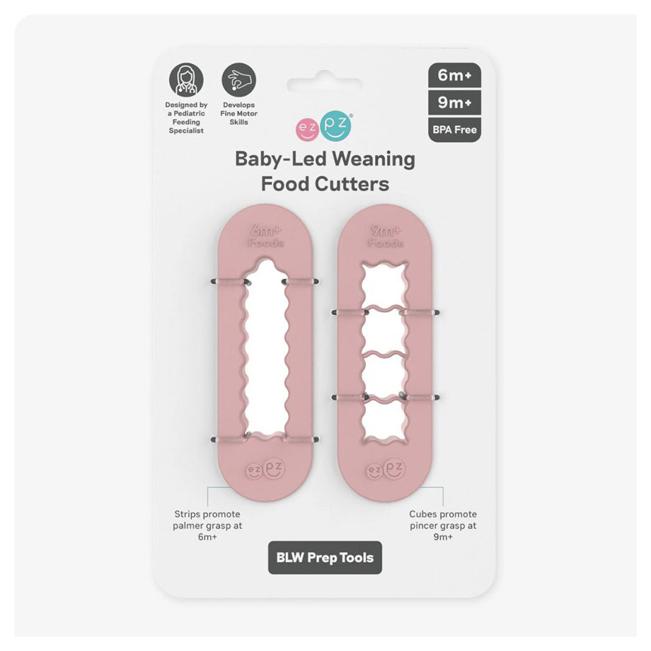 ezpz Baby Led Weaning Food Cutters (Blush)