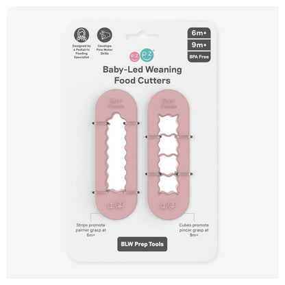 ezpz Baby Led Weaning Food Cutters (Blush)