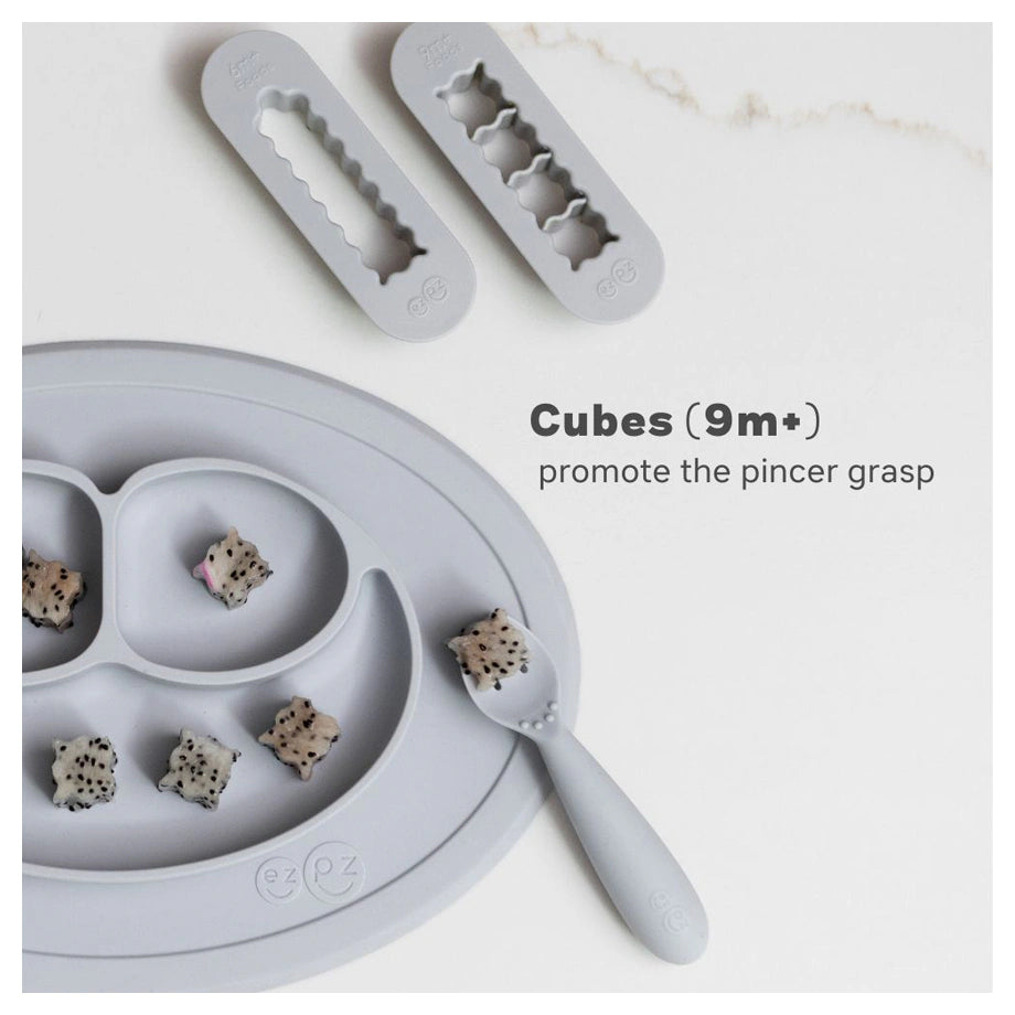 ezpz Baby Led Weaning Food Cutters (Pewter)