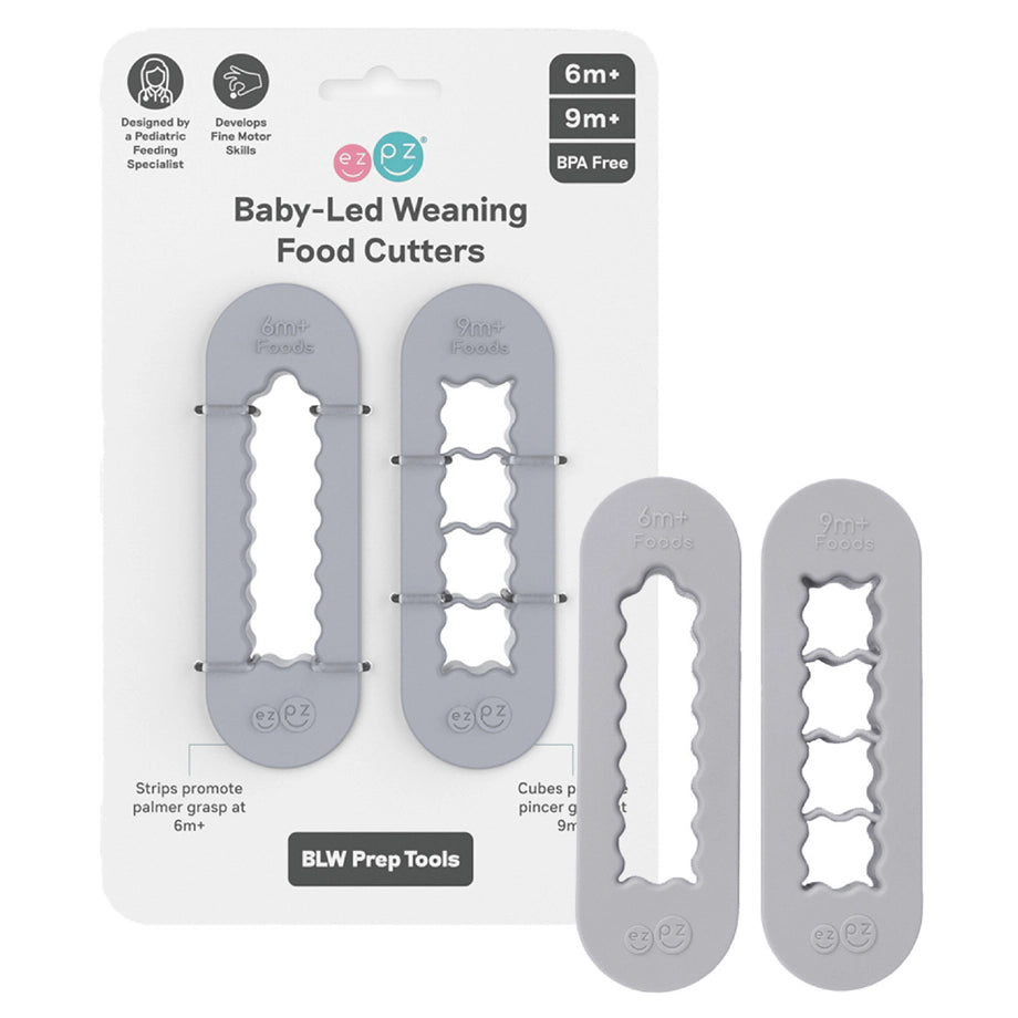 ezpz Baby Led Weaning Food Cutters (Pewter)