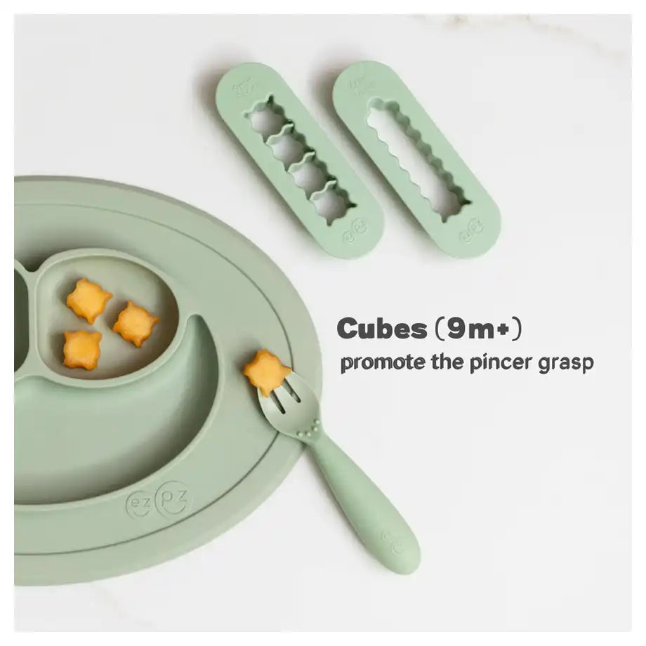 ezpz Baby Led Weaning Food Cutters (Sage)