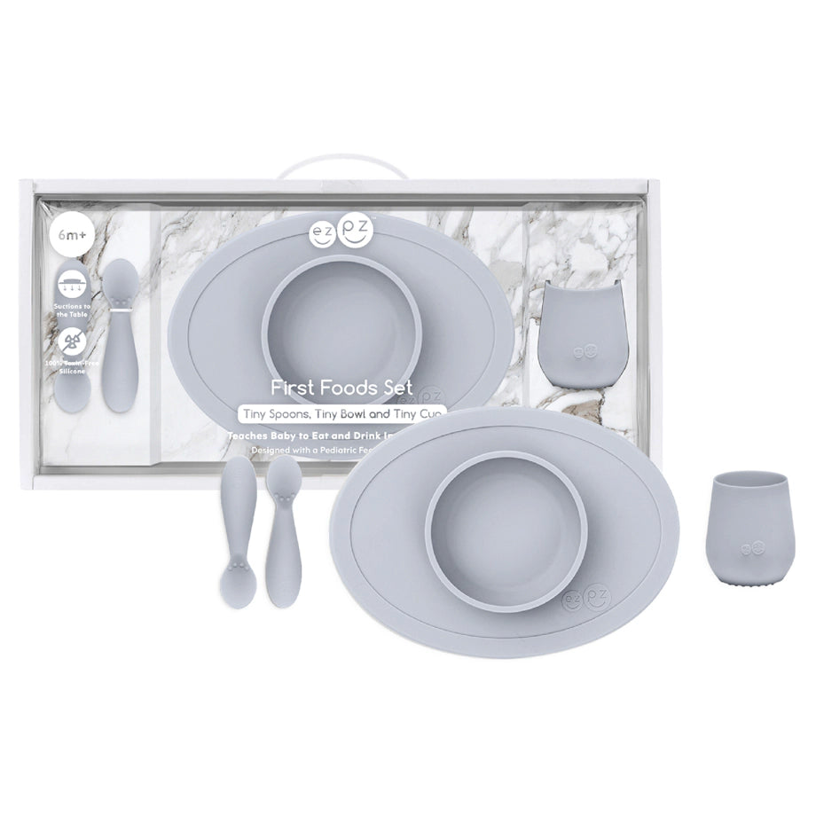ezpz First Food Set (Pewter)