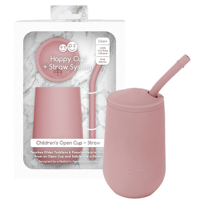 ezpz Happy Cup & Straw System (Blush)