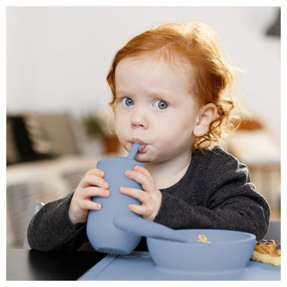 ezpz Happy Cup & Straw System (Indigo)