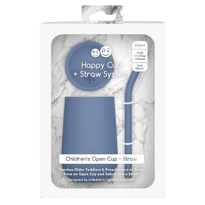 ezpz Happy Cup & Straw System (Indigo)