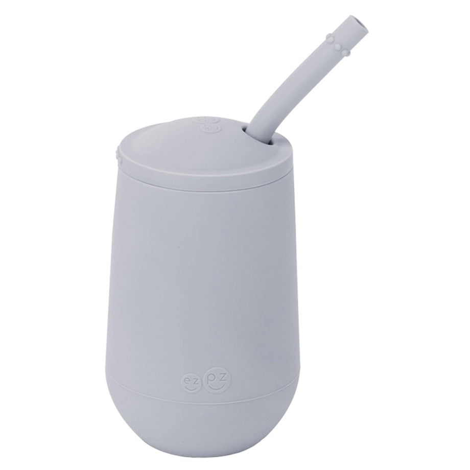 ezpz Happy Cup & Straw System (Pewter)