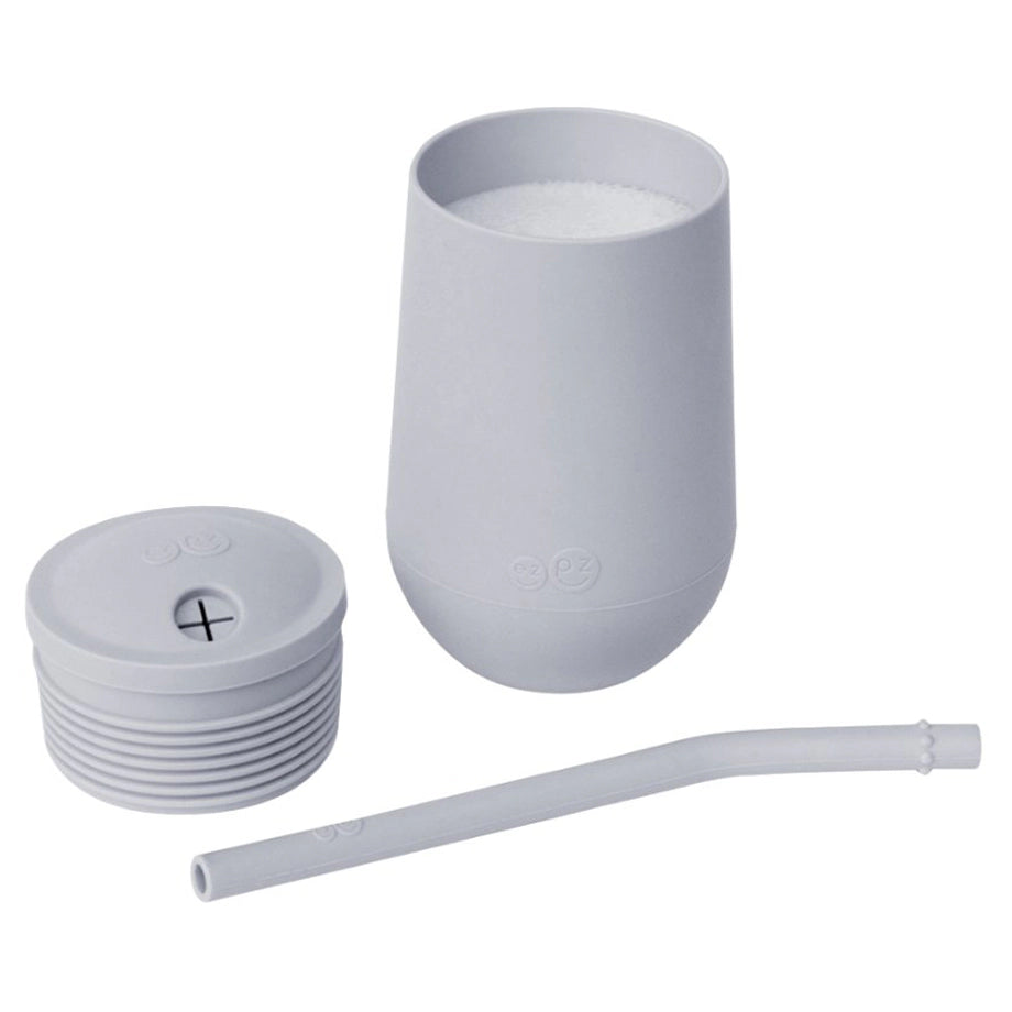 ezpz Happy Cup & Straw System (Pewter)
