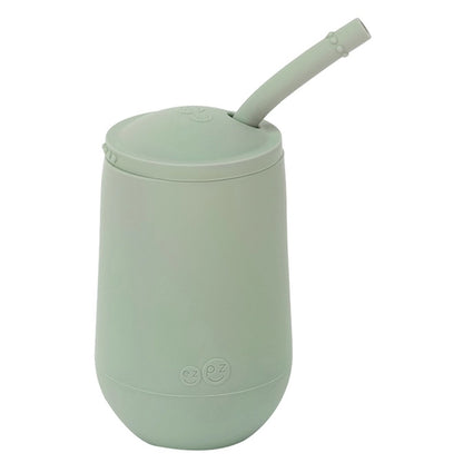 ezpz Happy Cup & Straw System (Sage)