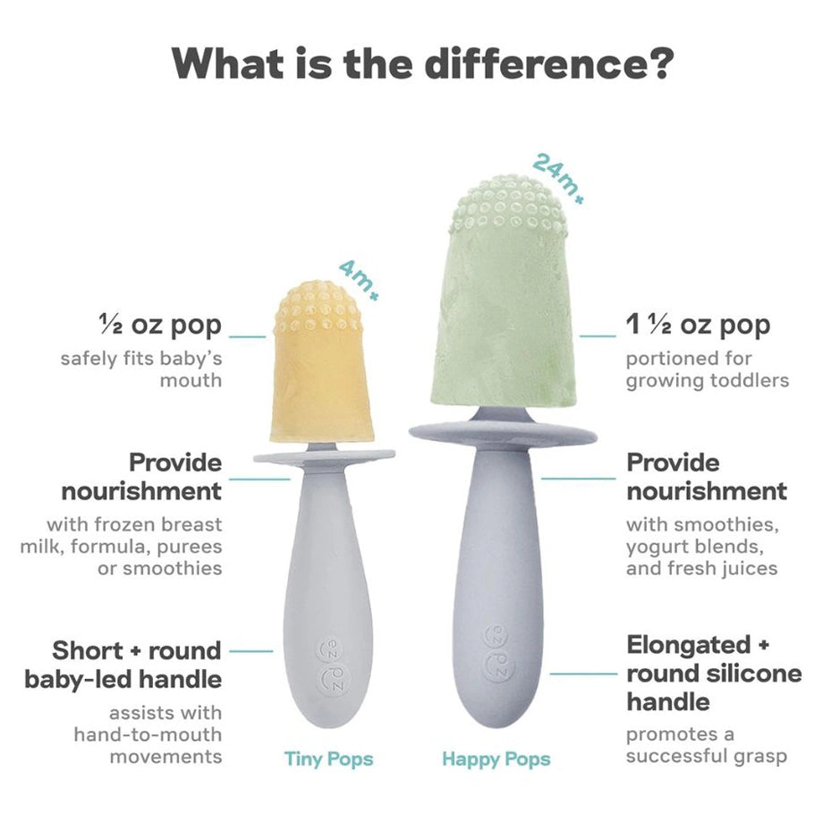 ezpz Happy Pops Popsicle (Pewter)