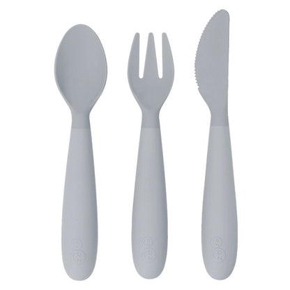 Ezpz Happy Utensils Pewter