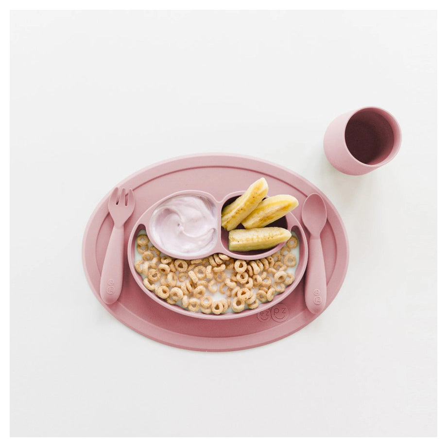 ezpz Mini Feeding Set (Blush)