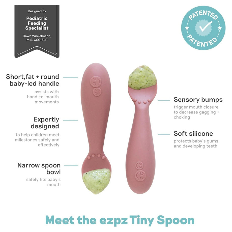 ezpz Tiny Spoon 2-Pack (Blush)