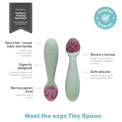 ezpz Tiny Spoon 2-Pack (Sage)