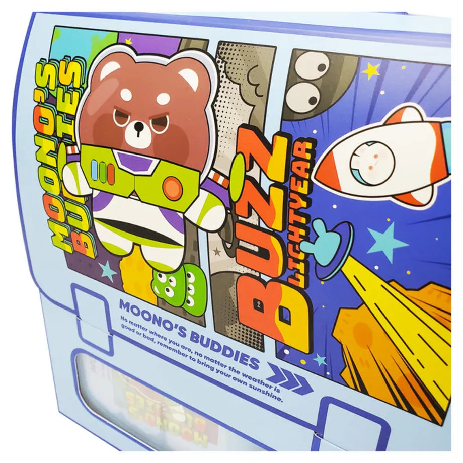 Eazy Kids Set of 2 Lunch Box & Water Bottle (Buddies Blue)