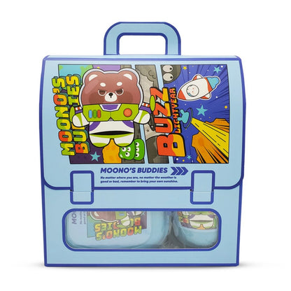 Eazy Kids Set of 2 Lunch Box & Water Bottle (Buddies Blue)