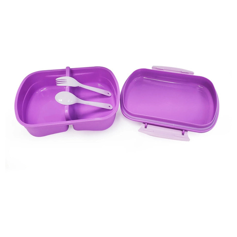 Eazy Kids Set of 2 Lunch Box & Water Bottle (Rabbit Purple)