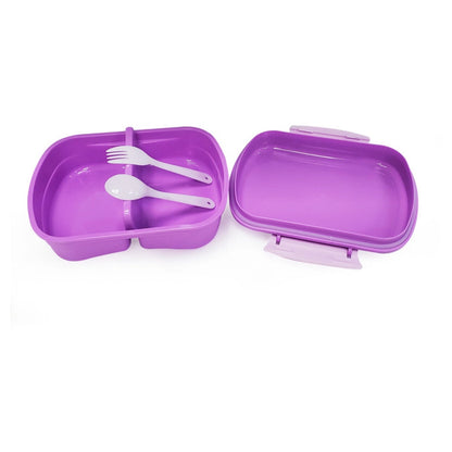 Eazy Kids Set of 2 Lunch Box & Water Bottle (Rabbit Purple)