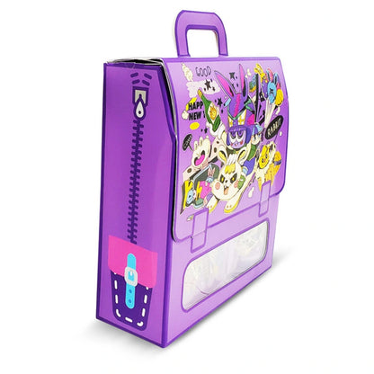 Eazy Kids Set of 2 Lunch Box & Water Bottle (Rabbit Purple)